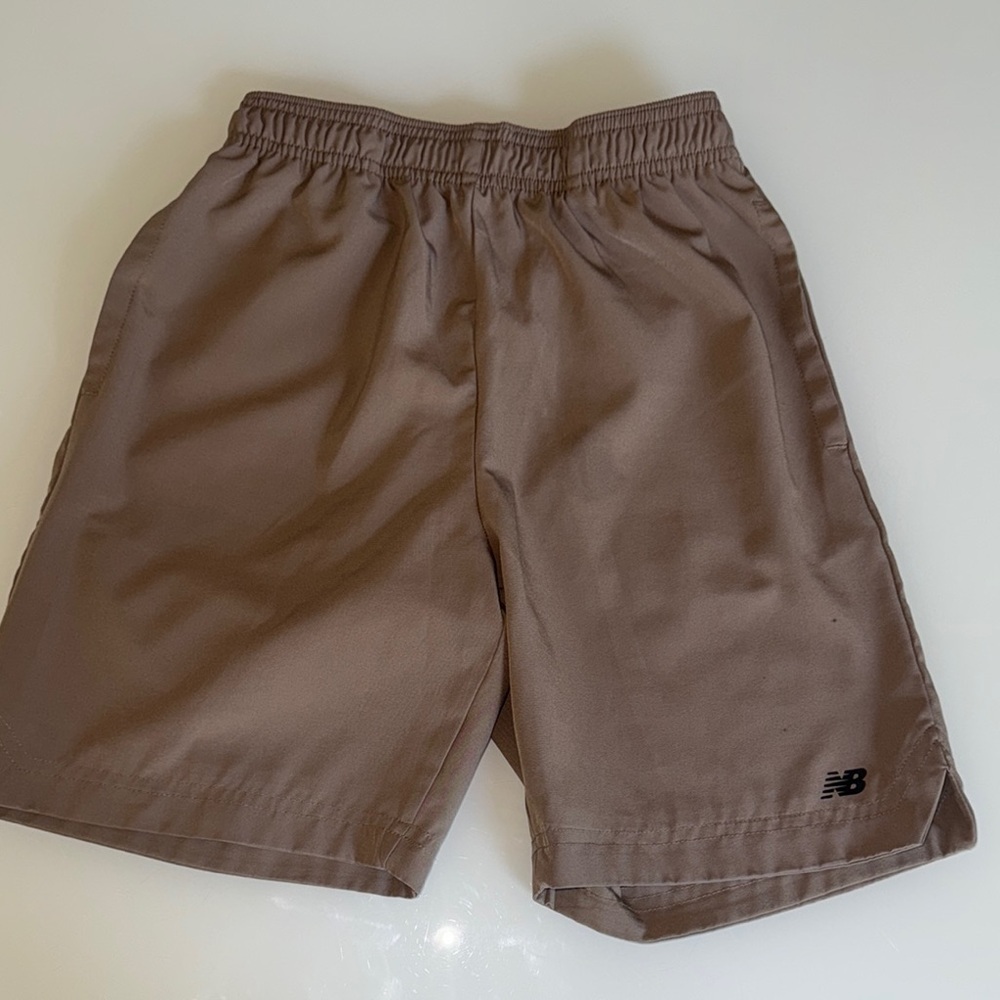 New Balance Boys Athletic Brown Shorts